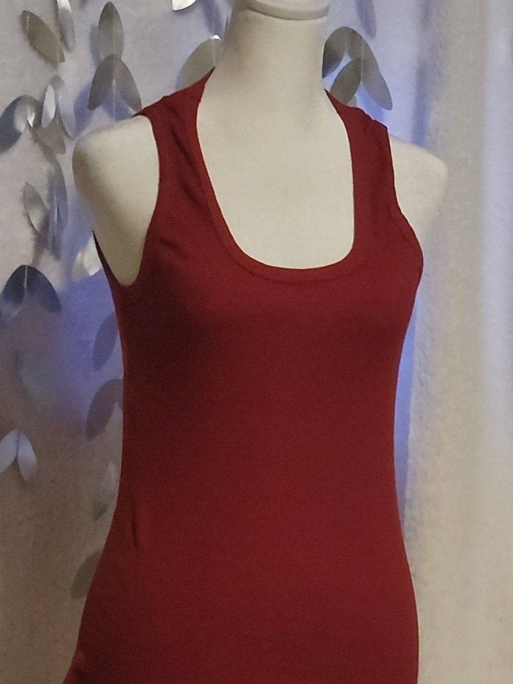 Women's Red Scoop Tank Top — Everyday Essential